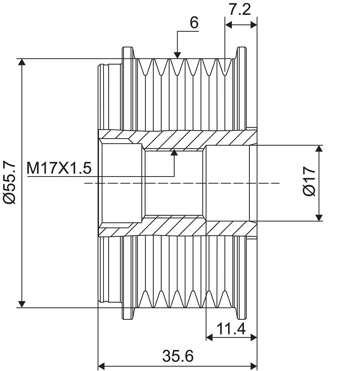 VALEO PULEGGIA RL FORD TRANSIT